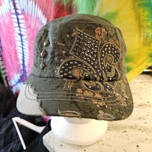 KBETHOS Olive Green Vintage Cotton Cap with Branded Patch